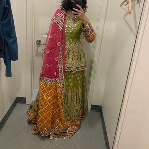 Lehenga choli and dupata